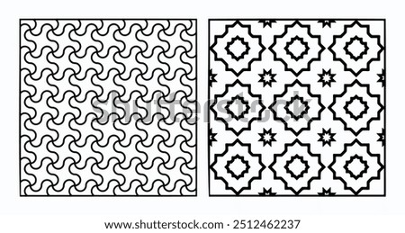 Sheamless Design of CNC cutting, Water Zet machine, Seamless geometric patterns, Expect Ratio 1:1