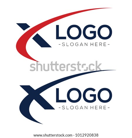 Letter X and Initial X Business Logo Vector