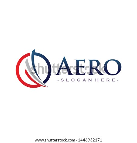 Airline, Aero, Airplane Logo Vector