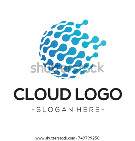 Cloud Tech Logo Vector