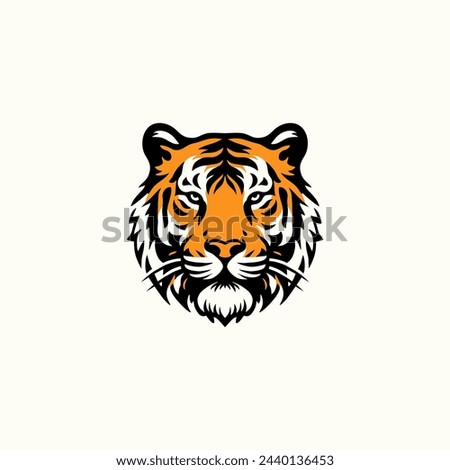 bengal tiger siberian head simple drawing