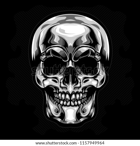 Download Silver Skull Wallpaper 240x320 | Wallpoper #9048