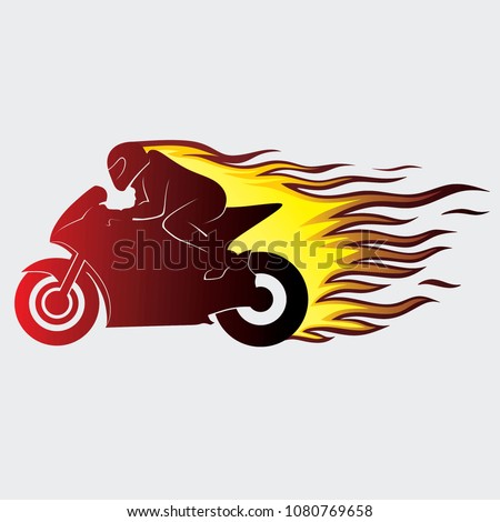 motorcycle sport illustration