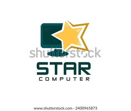 web star display network logo design template illustration inspiration
