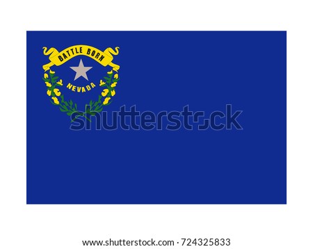 Vector flag of Nevada