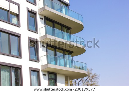 Modern Apartment Block in Berlin Germany