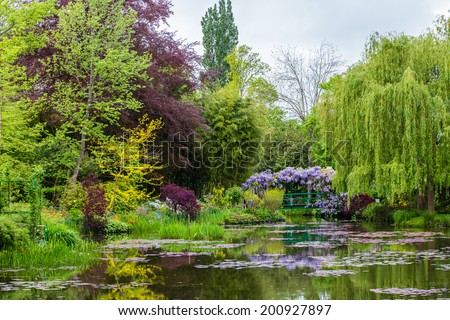 France Giverny Monet\'s garden spring May