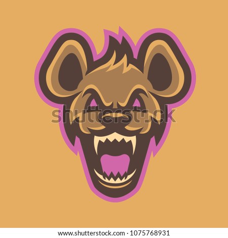 Hyena mascot, logo, symbol, icons vbector