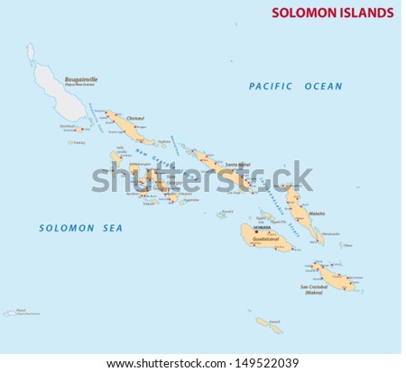 solomon Islands map