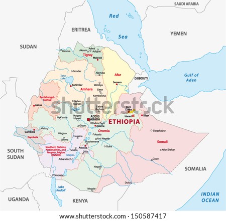 ethiopia administrative map