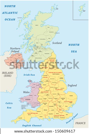 united kingdom administrative map