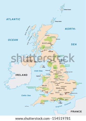 united kingdom national park map