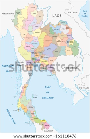 thailand administrative map