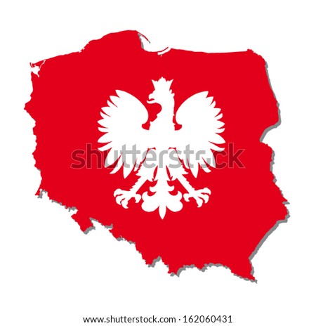 Coat Of Arms Of Poland Stock Vector Illustration 162060431 : Shutterstock