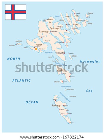 faroe islands map