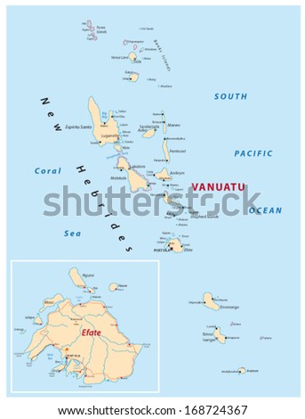 vanuatu map