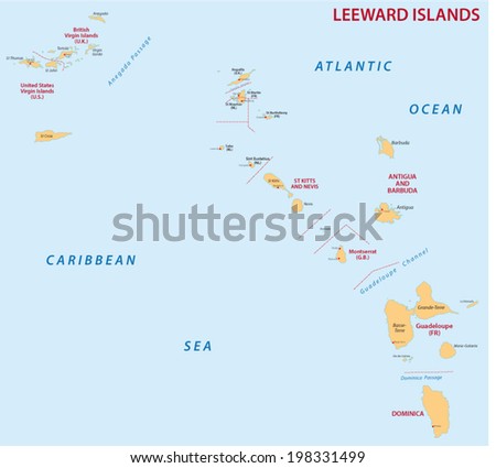 leeward islands map