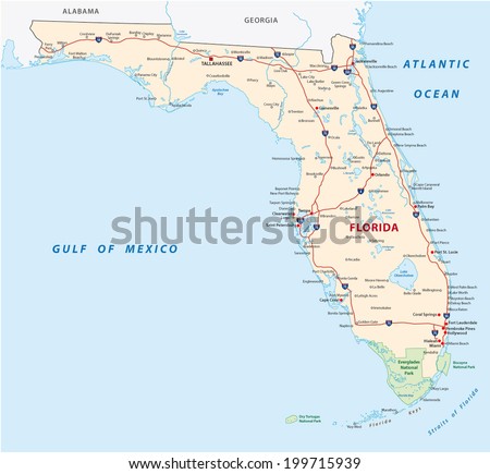 florida map with national parks