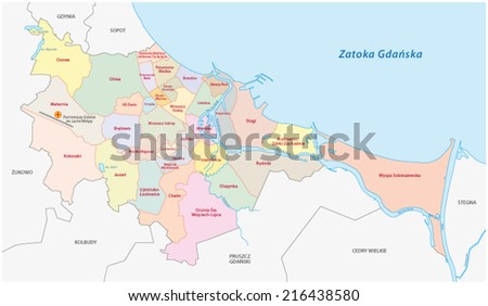 gdansk administrative map