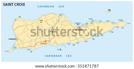 Saint Croix, U.S. Virgin Islands map