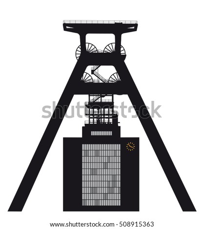 Similar – Image, Stock Photo Steel plant, colliery , old huge pipelines and steel constructions in a colliery. Steel extraction