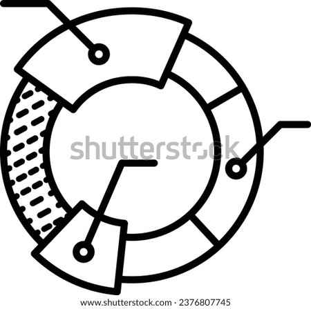 cohort analysis icon vector data symbol