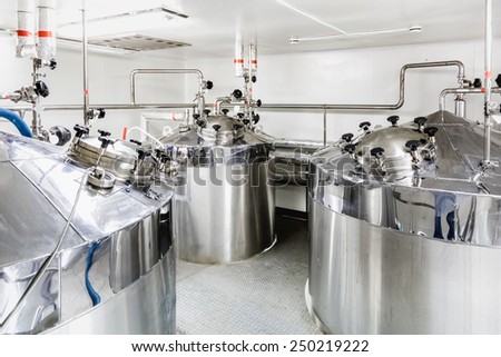 Water boiler or tank on pharmaceutical industry or chemical plant