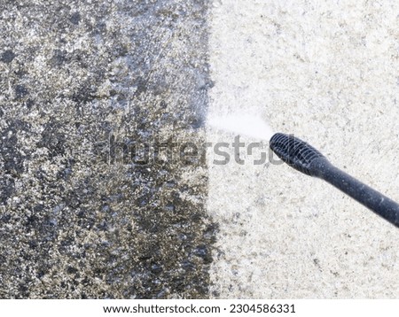 Similar – Foto Bild Fassaden und Häuserwände aus der Froschperspektive mit blauem Himmel und wenigen Wolken