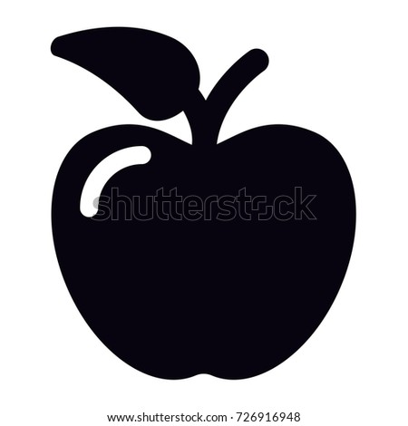 Apple Vector Silhouette | Download Free Vector Art | Free-Vectors