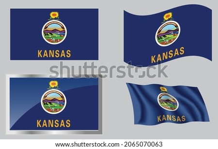 Flag of the state of Kansas