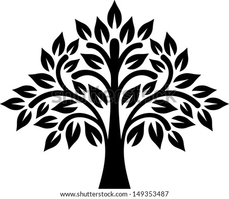 Graphic Tree Stock Vector Illustration 149353487 : Shutterstock