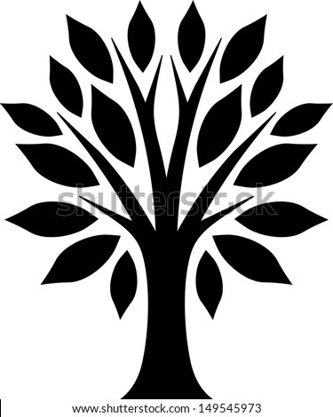 Symmetrical Tree Stock Vector Illustration 149545973 : Shutterstock