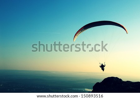 paragliding Stock foto © 