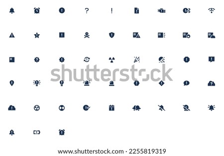 Various notification symbols It is a symbol that is used in website development, all of which are vectors. It can be enlarged without breaking the image.