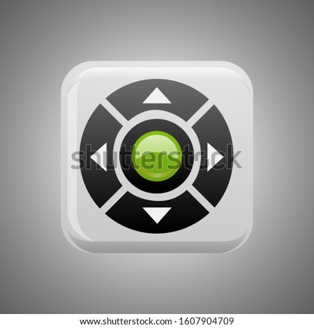 navigation Icon vector. controller symbol isolated for button design.