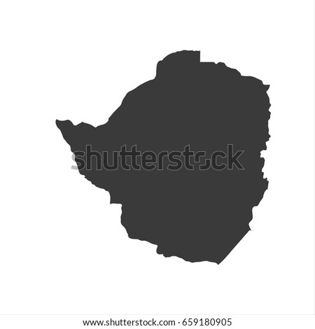 Zimbabwe map vector. / Zimbabwe map.