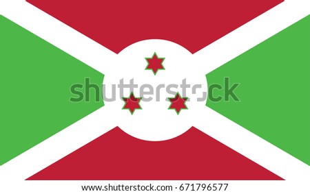 Vector Burundi. flag