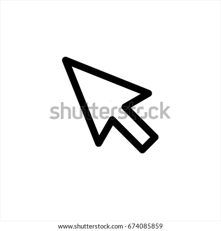 line cursor icon in trendy flat style isolated on background. line cursor icon page symbol for your web site design line cursor icon logo, app, UI. line cursor icon Vector illustration, EPS10.