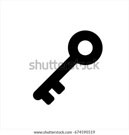 Key icon in trendy flat style isolated on background. Key icon page symbol for your web site design Key icon logo, app, UI. Key icon Vector illustration, EPS10.