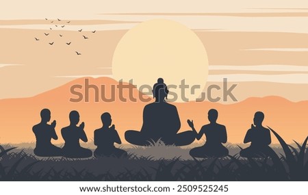 Image, Stock Photo Priests and gurus. Buddha