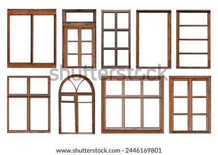 Similar – Image, Stock Photo Windows in an old facade