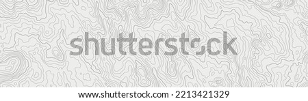 Topographic map patterns, topography line map. Outdoor vector background, editable stroke