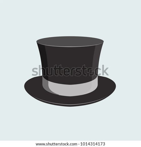 Magician man hat, retro hat vector illustration decorative symbol icon wear accessory