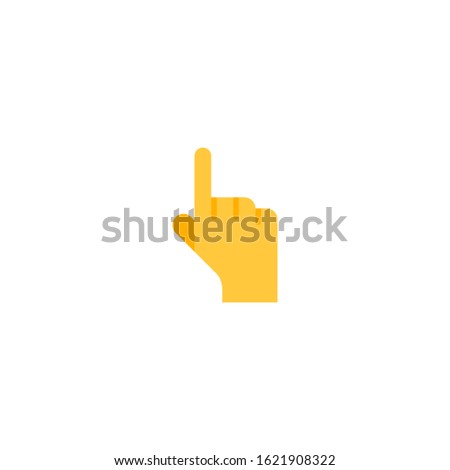 Backhand Index Pointing Up vector flat icon. Isolated index finger emoji illustration 