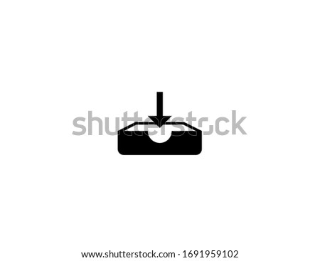 Inbox tray vector flat icon. Isolated inbox email illustration 