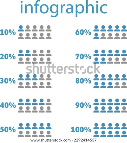 percent people icon graphic vector,man pictogram concept,eighty percent.