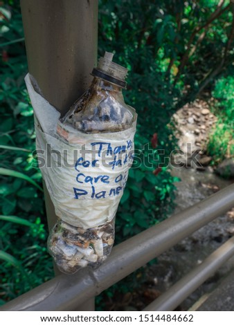 Similar – Image, Stock Photo Thank you Greta | Fridays for Future