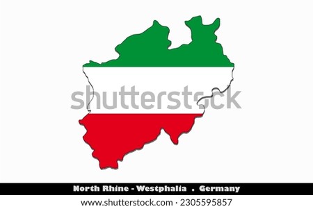 North Rhine-Westphalia Flag - States of Germany