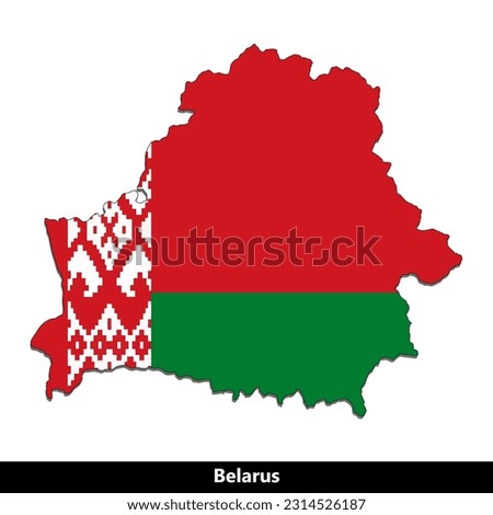 Belarus Country - Flag Map