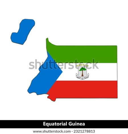 Equatorial Guinea Country - Flag Map